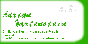 adrian hartenstein business card